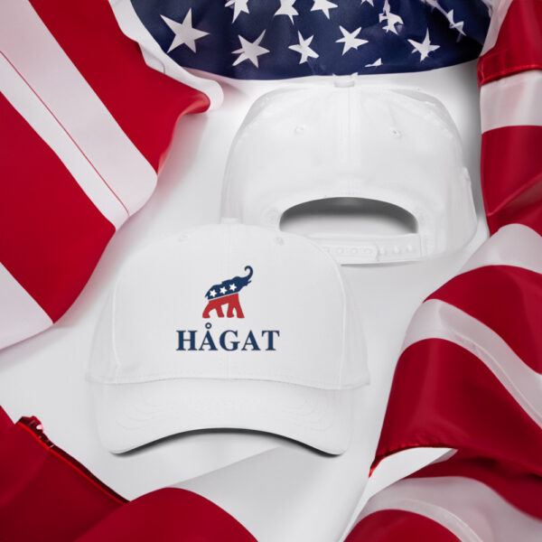 Hagat White Structured Adjustable Hat
