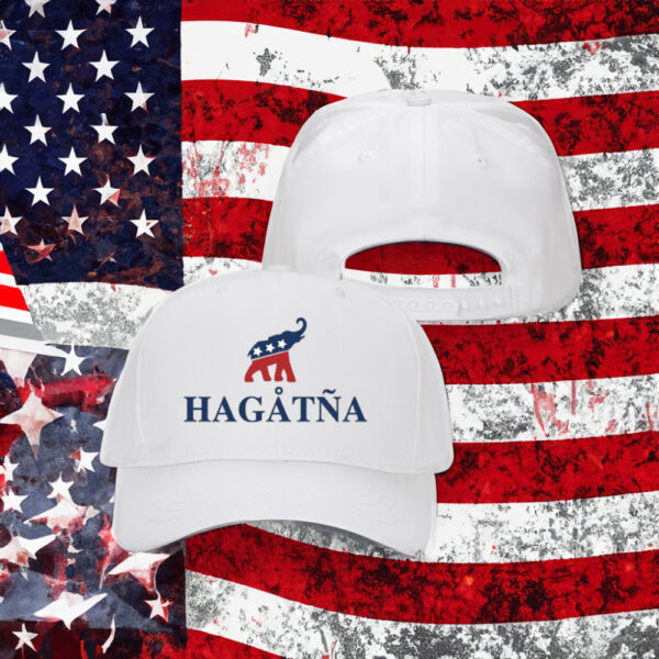 Hagatna White Structured Adjustable Hat