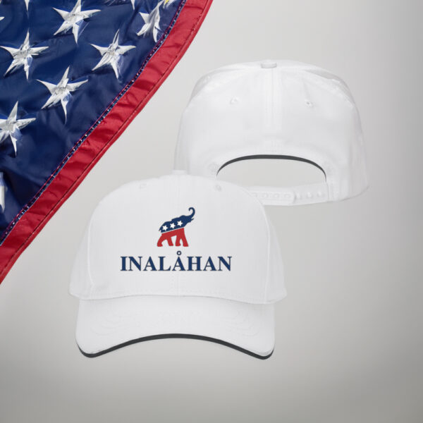 Inalahan White Structured Adjustable Hat