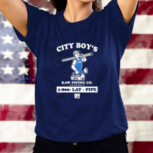 Lay Pipe City Boy’s Raw Piping Co 1-800 Lay Pipe Hoodville T-Shirts