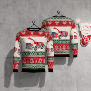 Los Angeles Fire Department Christmas AOP Ugly Sweaters