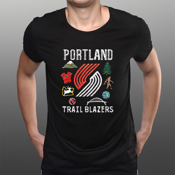 Portland Trail Blazers Nba X Market Claymation T-Shirts