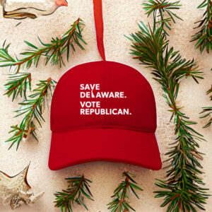 Save Delaware Red Mesh Trucker Hats