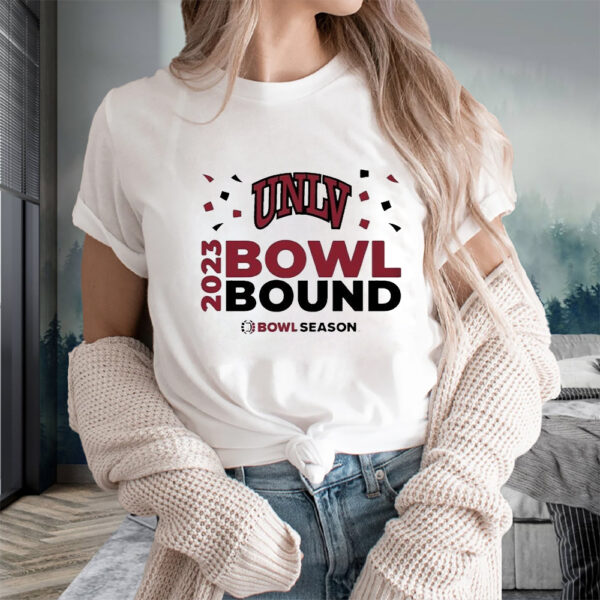 UNLV Rebels 2023 Bowl Bound Bow Season Logo T-Shirts