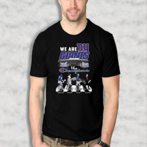 We Are New York Giants The Champion Abbey Road Signatures Shirt