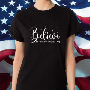 Women’s Believe In The Magic Of Christmas Print Shirt