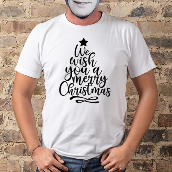 Christmas Men Women Family We Wish You a Merry Xmas Christmas Shirt-Women T-Shirt