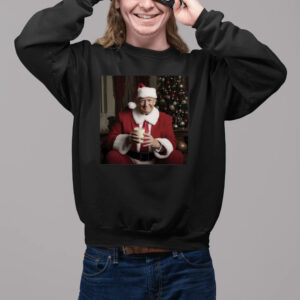 Donald Trump Claus Christmas Drinking’ Milk Shirt2