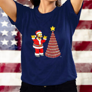 Homer Simpson Tis The Season Duff Beer Christmas Tree T-Shirts