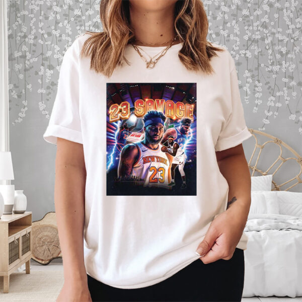 Mitchell Robinson 23 Savage Shirt