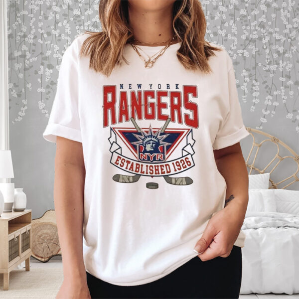 New York Hockey Vintage Shirt NY Rangers Sweat Shirt