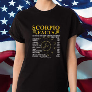 Scorpio Facts Horoscope Birthday Celebrant Shirt