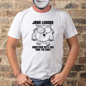 Shirt John Lennon Whatever Gets You Thru The Night-Unisex T-Shirt