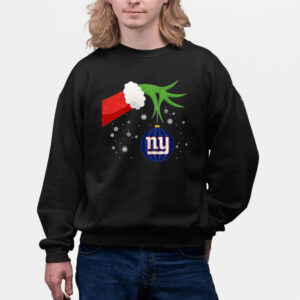 The Grinch Christmas Ornament New York Giants Sweat Shirtss