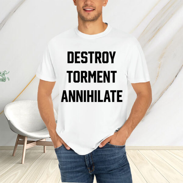 Travis Barker Destroy Torment Annihilate T-Shirts