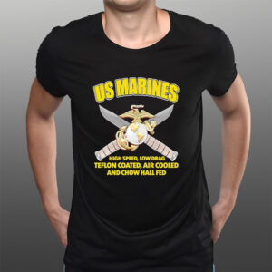 US Marines High Speed, Low Drag Teflon Coated, Air Cooled And Chow Hall Fed T-Shirts