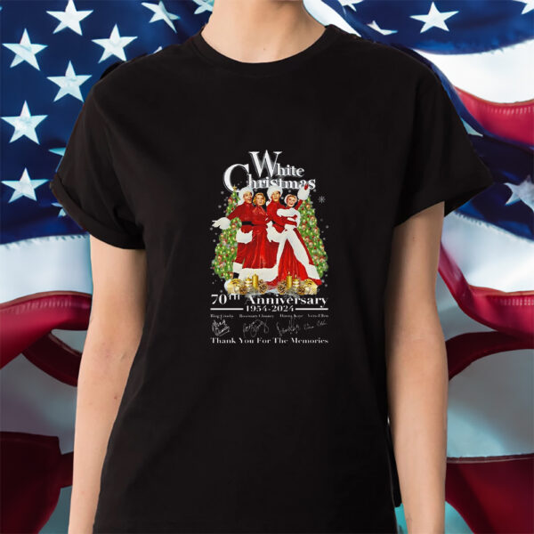 White Christmas 70th Anniversary 1954 – 2024 Thank You For The Memories Shirt