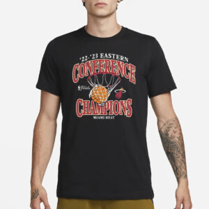 2022 2023 Eastern Conference Champions Miami Heat NBA Retro T-Shirt1