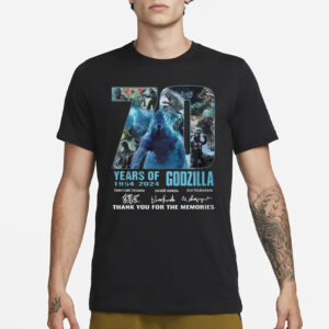 70 Years Of 1954 – 2024 Godzilla Thank You For The Memories T-Shirt3