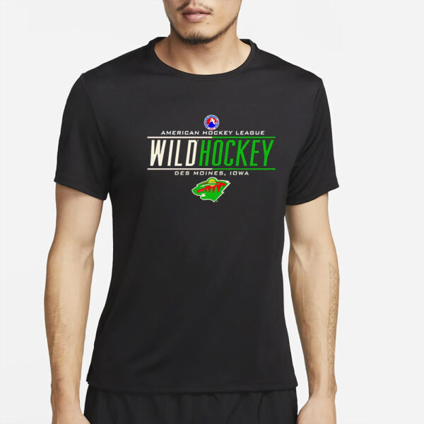 American Hockey League Wild Hockey Des Moines Iowa Shirt4