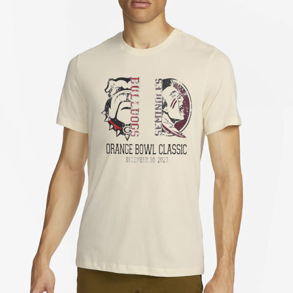 Bulldogs Vs Seminoles Orange Bowl Classic T-Shirt4