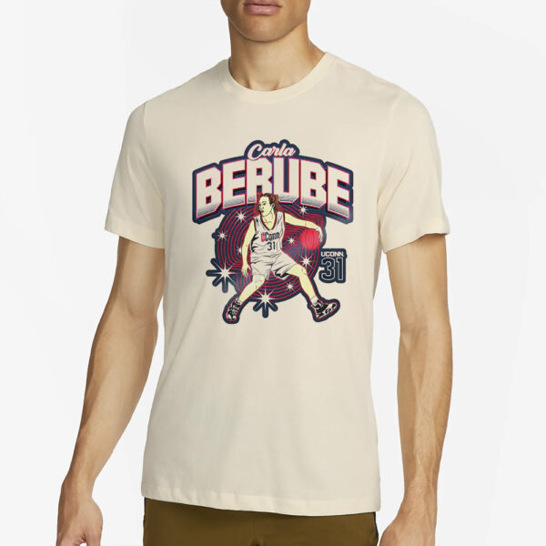 Carla Berube 31 Huskies NCAA Women’s Basketball T-Shirt4