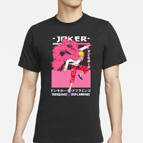 Donquixote Doflamingo Joker One Piece character anime T-Shirts