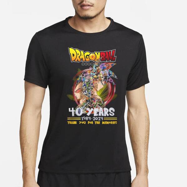 Dragon Ball 40 Years 1984 – 2024 Thank You For The Memories T-Shirt2