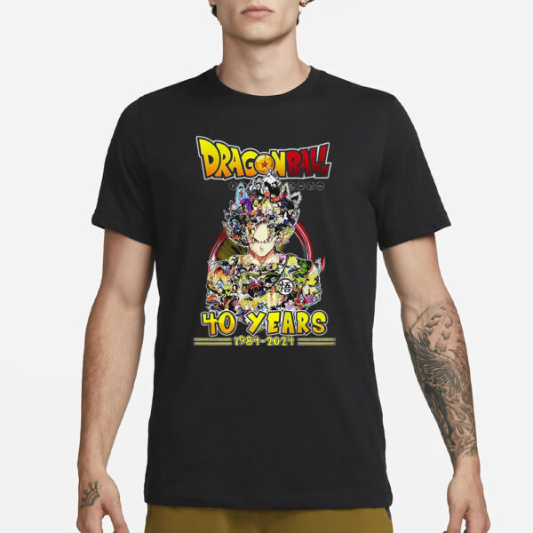 Dragon Ball 40 Years Of 1984-2024 Thank You For The Memories T-Shirt3