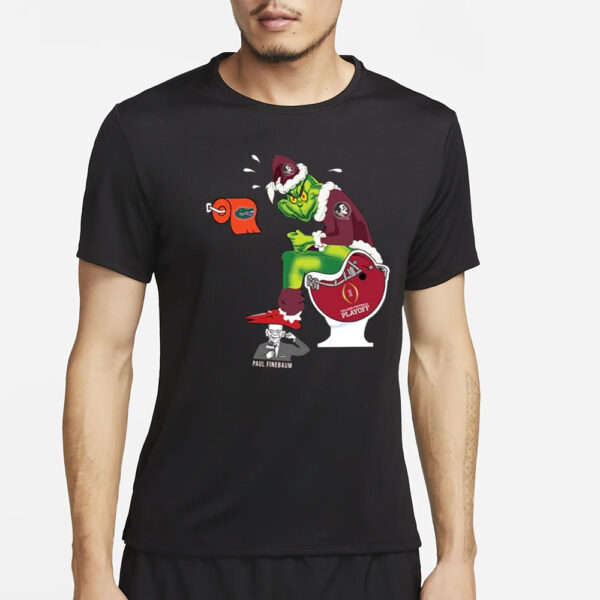 Grinch Seminoles Shit On College Football Playoff Toilet Florida Gators Paul Finebaum Shirt4