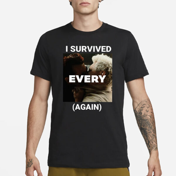 I Survived Every Again Good Omens Season 3 T-Shirt3