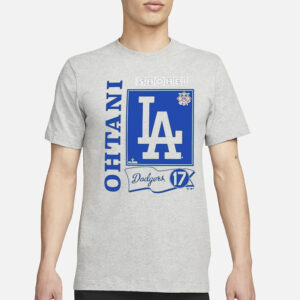 Los Angeles Dodgers Shohei Ohtani ’47 Gray Franklin T-Shirt1