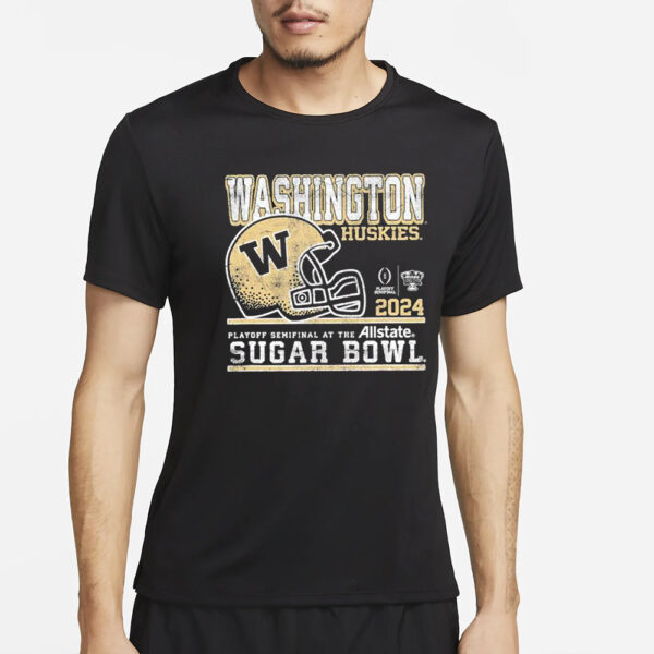 Official Washington Huskies Sugar Bowl 2024 CFP Semi Football Retro T-Shirt4