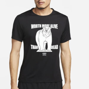 Polar Bear Worth More Alive Than Dead Ban Trophy Hunting T-Shirt4