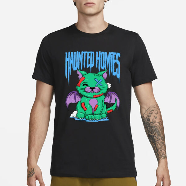 Senditsociety Haunted Homies December-Unisex T-Shirt1