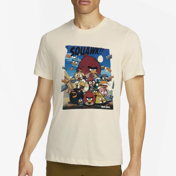 Squawk Angry Birds Images T-Shirt4