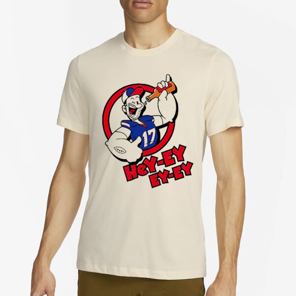 Strong To The Finish Hey Ey Ey Bills Josh Allen T-Shirt4