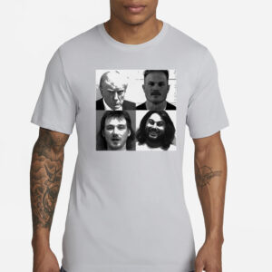 Trump Zach Bryan Morgan Wallen And Koe Wetzel Mug Shot T-Shirt