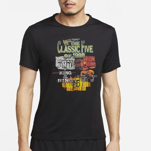 Wwe The Classic Five Of 1998 T-Shirt2