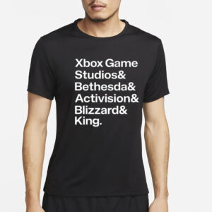 Xbox Game Studios Bethesda Activision Blizzard King Shirt4