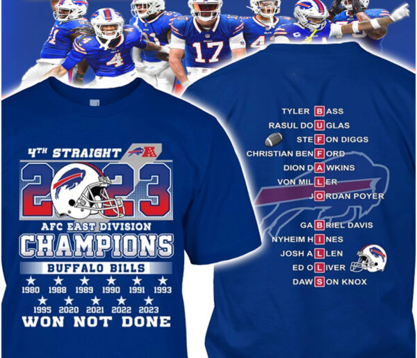 Bills AFC East Division Champions Won Not Done Shirt