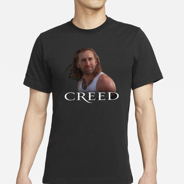 Limited Shitheadsteve Nicolas Cage Creed T-Shirt1