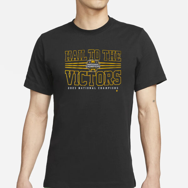 Michigan Football Hail To The Victors National Champions 2023 T-Shirt