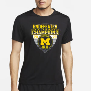 Michigan National Championship Undefeated 15-0 T-Shirt2