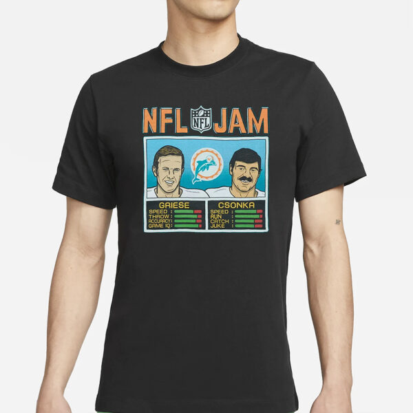 Nfl Jam Miami Dolphins Griese And Csonka T-Shirt