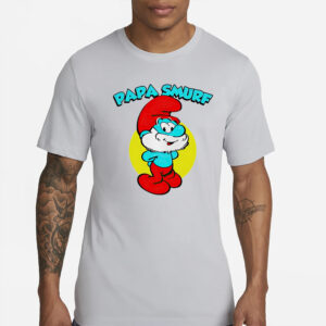 Shannon Sharpe Papa Smurf Character T-Shirts