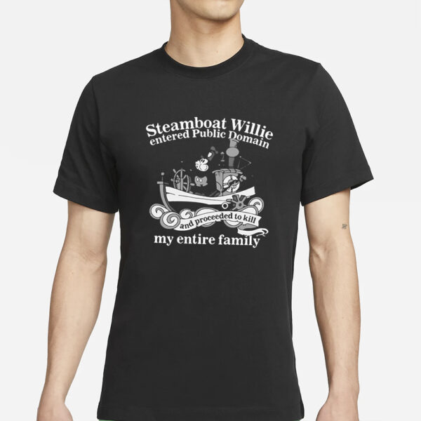 Steamboat Willie Entered Public Domain T-Shirts