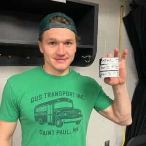 Wild Kririll Kaprizov Gus Transport Inc Saint Paul Mn T-Shirt5