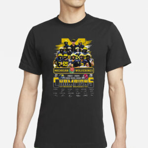 Wolverines 2024 Champions Rose Bowl Game 27-20 T-Shirt