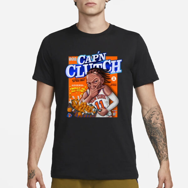 Bocker Backpages Cap’N Clutch Naturally Clutch Oat Brun Cereal Jalen Brunson T-Shirt1